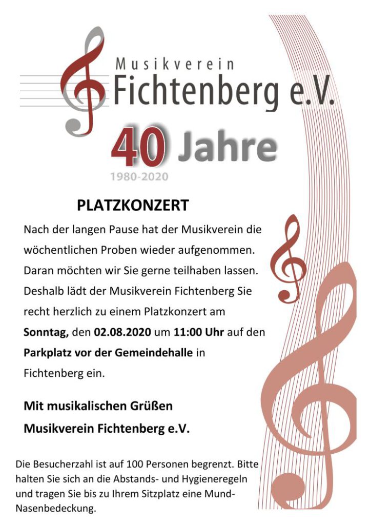 Platzkonzert 2. August 2020